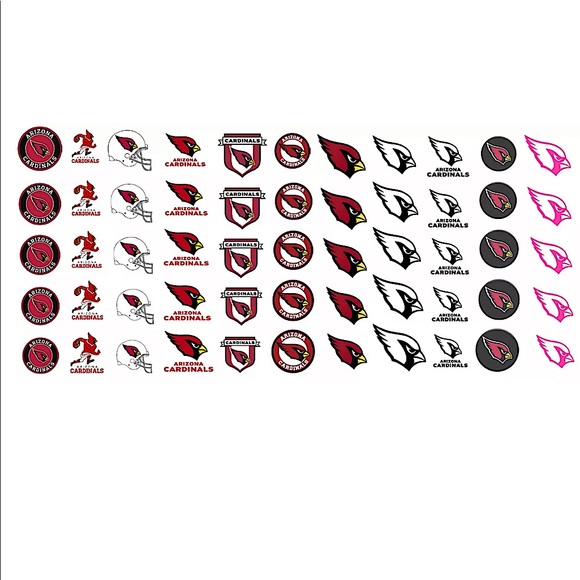 💌BO/GO$6 Arizona Cardinals Transfer Nail Decals NFL - Picture 2 of 4